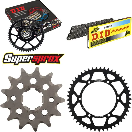 Chain Kit - Steel - for: KAWASAKI KX250 97-98 13-49-114 DID520 Clip