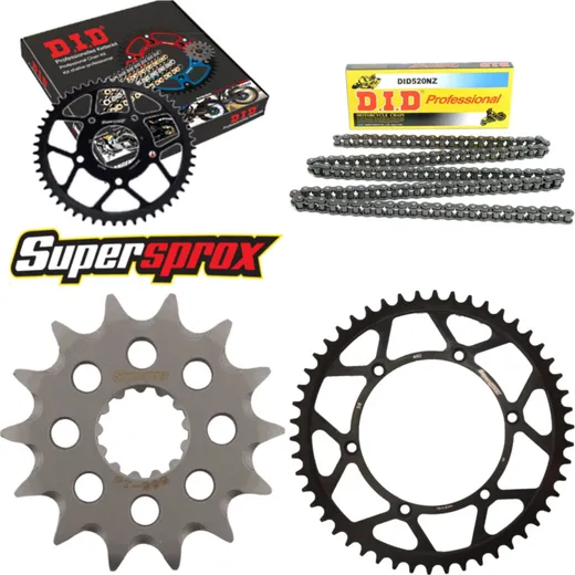 Chain Kit - Steel - for: KAWASAKI KLX300 R 03-03 14-50-110 DID520NZ Clip