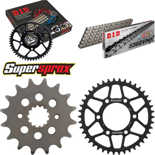 Chain Kit - Steel - for: KAWASAKI GPZ400 27PS 85-89 16-42-106 DID520ZVM-X endless