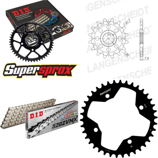 Chain Kit - Steel - for: KAWASAKI KFX450 R 08-12 14-38-094 DID520ZVM-X(S&S) endless