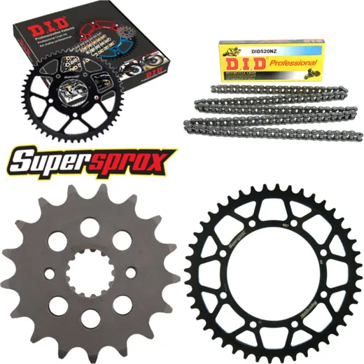 Kettensatz Stahl für: KAWASAKI KLE500 05-07 17-44-108 DID520NZ Clip