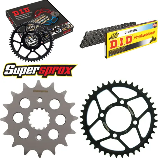 Chain Kit - Steel - for: KAWASAKI Z500 B 79-83 16-40-100 DID530NZ Clip