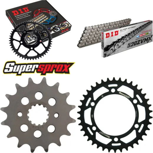 Chain Kit - Steel - for: KAWASAKI Zephyr 550 91-99 16-38-106 DID520ZVM-X rivet