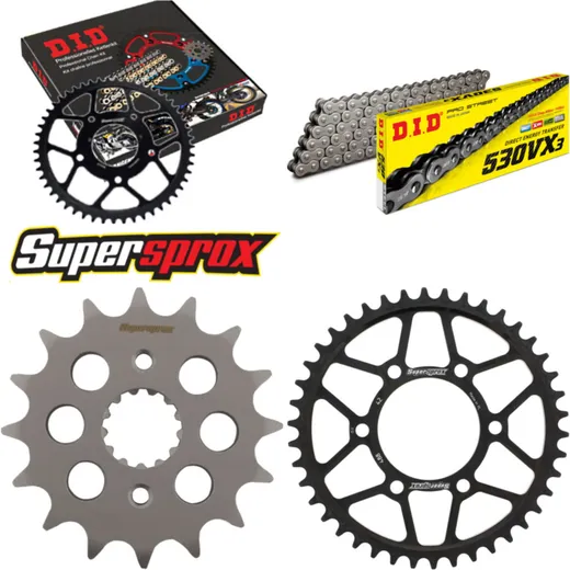 Chain Kit - Steel - for: KAWASAKI Z650 Custom 78-80 16-42-102 DID530VX3 rivet