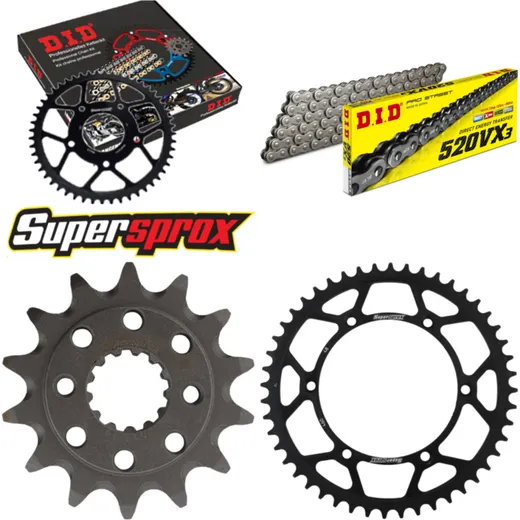 Chain Kit - Steel - for: KAWASAKI KLX650 R 93-96 14-48-110 DID520VX3 endless