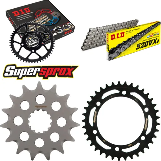 Chain Kit - Steel - for: KAWASAKI W800 11-15 15-37-104 DID520VX3 endless
