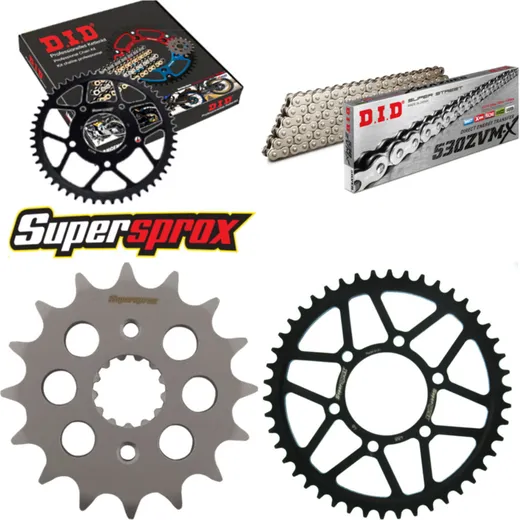 Chain Kit - Steel - for: KAWASAKI ZXR750 90-90 16-46-112 DID530ZVM-X(S&S) rivet