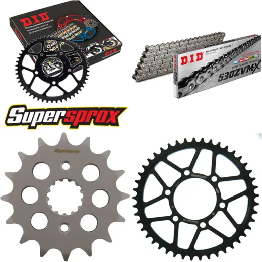 Chain Kit - Steel - for: KAWASAKI ZXR750 91-92 16-45-110 DID530ZVM-X endless