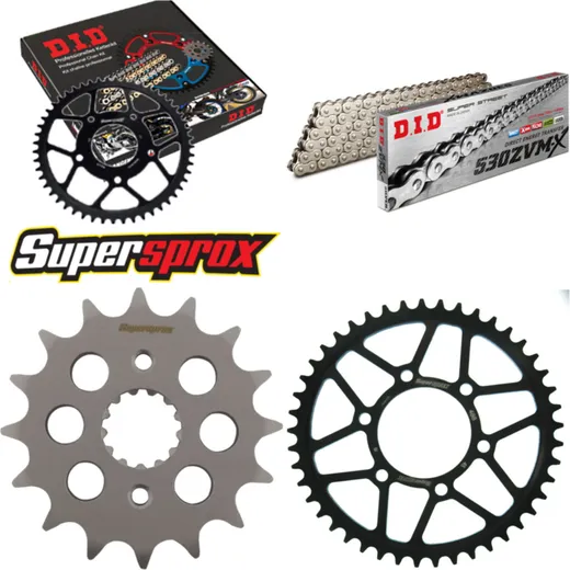 Chain Kit - Steel - for: KAWASAKI ZXR750 91-92 16-45-110 DID530ZVM-X(S&S) rivet