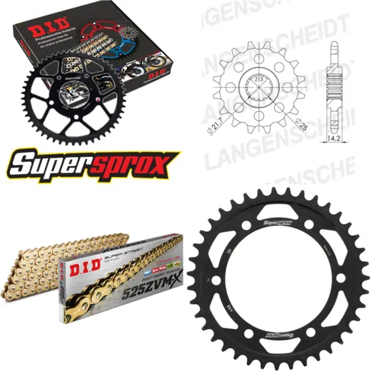 Chain Kit - Steel - for: KAWASAKI Zephyr 750 95-99 15-39-106 DID525ZVM-X(G&G) endless