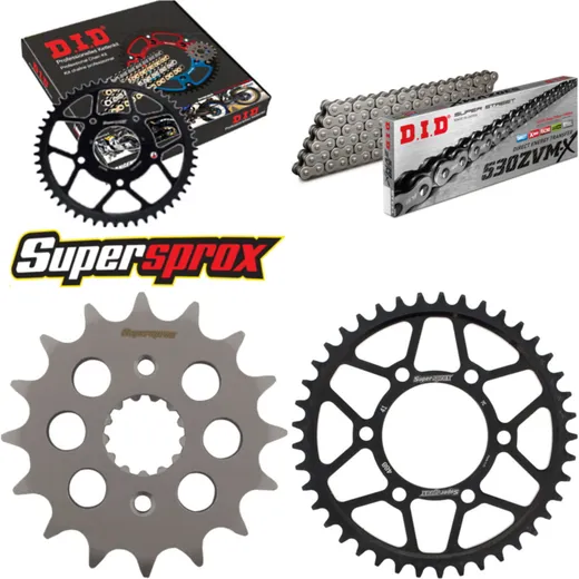 Chain Kit - Steel - for: KAWASAKI ZXR750 R 93-95 16-41-108 DID530ZVM-X endless