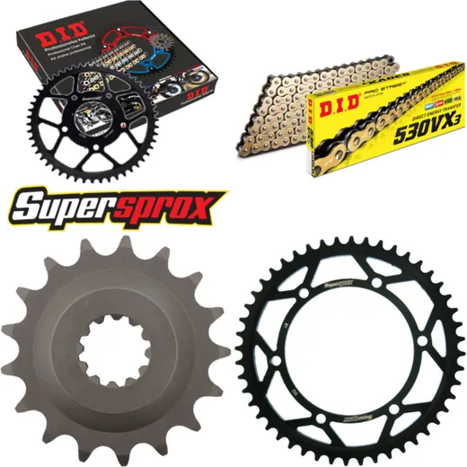 Chain Kit - Steel - for: KAWASAKI GPZ900 R 90-96 17-48-112 DID530VX3(G&B) rivet