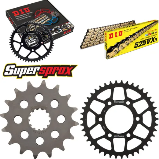 Chain Kit - Steel - for: KAWASAKI Z1000 03-06 16-42-112 DID525VX3(G&B) endless