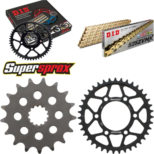 Chain Kit - Steel - for: KAWASAKI ZX-10R 1000 04-05 17-39-110 DID525ZVM-X(G&G) rivet