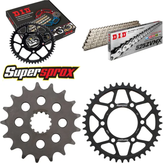 Chain Kit - Steel - for: KAWASAKI ZX-10R 1000 06-07 17-40-108 DID525ZVM-X(S&S) rivet