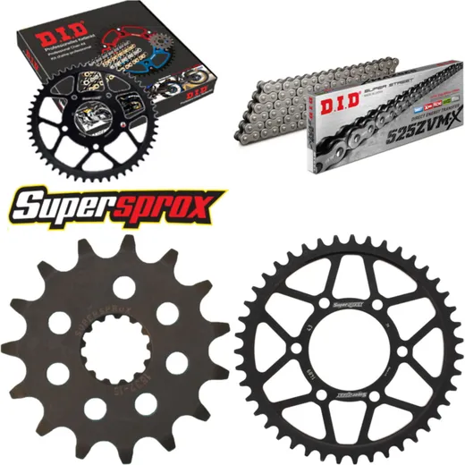 Chain Kit - Steel - for: KAWASAKI KLZ1000 Versys 12-13 15-43-116 DID525ZVM-X rivet