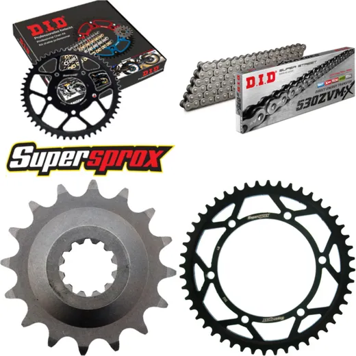 Chain Kit - Steel - for: KAWASAKI Zephyr 1100 92-97 16-48-116 DID530ZVM-X rivet