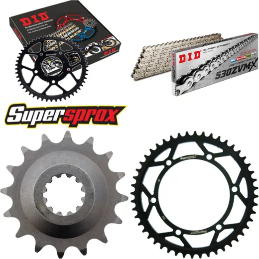 Chain Kit - Steel - for: KAWASAKI Zephyr 1100 92-97 16-48-116 DID530ZVM-X(S&S) endless