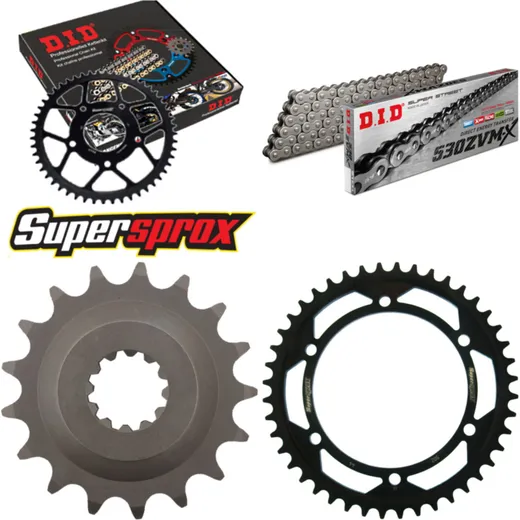 Chain Kit - Steel - for: KAWASAKI ZZR1100 95-01 17-44-110 DID530ZVM-X rivet