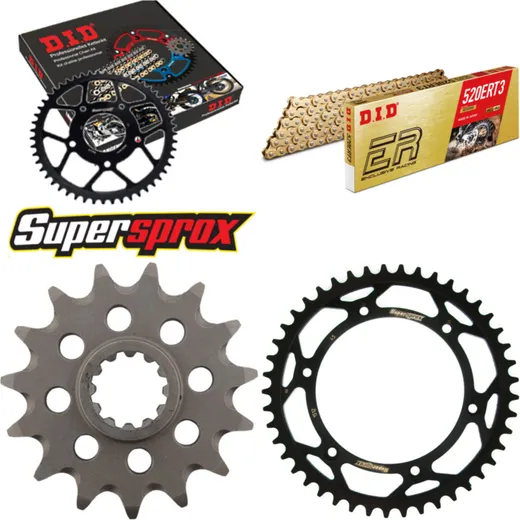 Chain Kit - Steel - for: HUSQVARNA SMR450 03-04/TE610 E 97-09 15-45-114 DID520ERT2(G&G) Clip