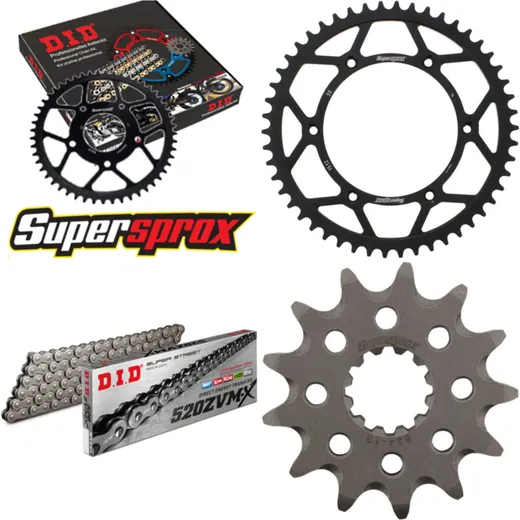 Chain Kit - Steel - for: HUSQVARNA TE310 09-13/TE450 07-07 13-50-114 DID520ZVM-X endless