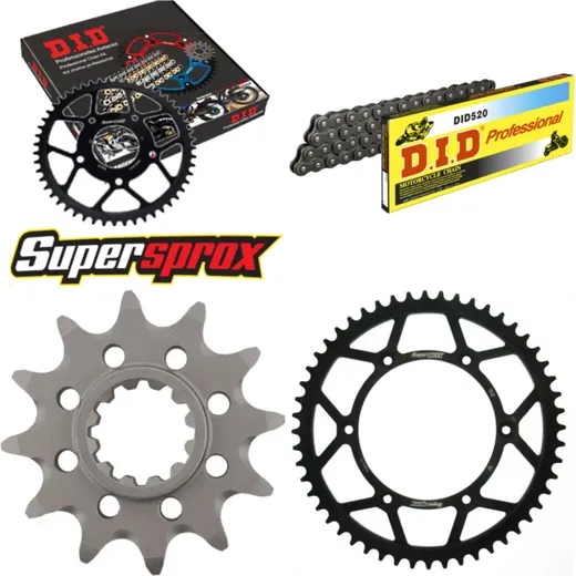 Chain Kit - Steel - for: HUSQVARNA TC610 92-97 12-52-120 DID520 Clip