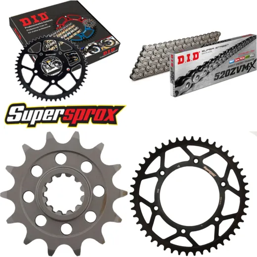 Chain Kit - Steel - for: HUSABERG FE400 /S /E 00-03/FE501 /S / 14-48-120 DID520ZVM-X endless
