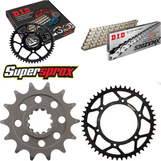 Chain Kit - Steel - for: HUSABERG FE400 /S /E 00-03/FE501 /S / 14-48-120 DID520ZVM-X(S&S) endless