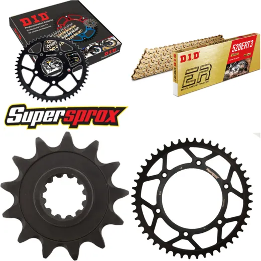 Kettensatz Stahl für: HUSABERG FC450 04-06 13-48-116 DID520ERT2(G&G) Clip