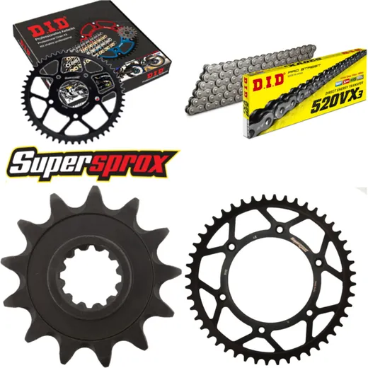 Chain Kit - Steel - for: HUSABERG FC450 04-06 13-48-116 DID520VX3 rivet