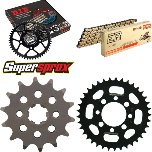 Kettensatz Stahl für: SUZUKI DRZ110 01-02 14-37-090 DID420NZ3(G&B) Clip