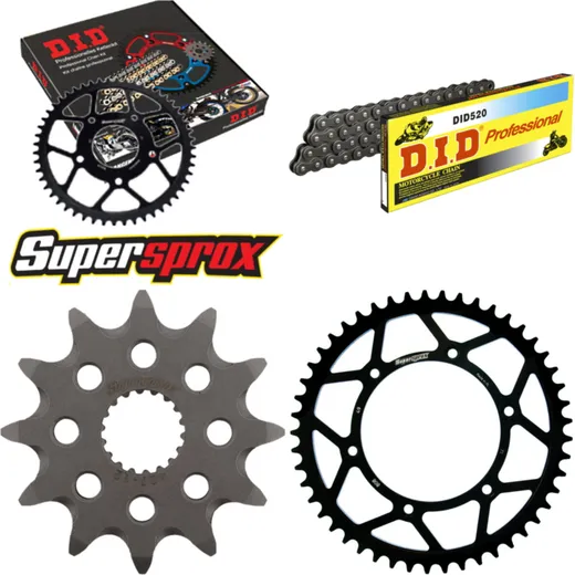 Chain Kit - Steel - for: SUZUKI RM125 94-96 12-49-112 DID520 Clip
