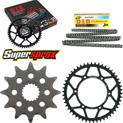 Chain Kit - Steel - for: SUZUKI RM125 97-99/RM125 04-05 12-50-114 DID520NZ Clip