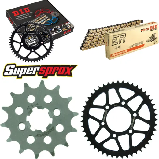 Chain Kit - Steel - for: SUZUKI TS125 78-79/TS125 ER 80-82 14-47-114 DID428NZ(G&B) Clip