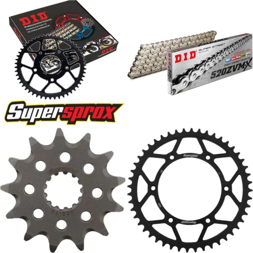 Chain Kit - Steel - for: SUZUKI RM250 99-00 13-48-112 DID520ZVM-X(S&S) endless