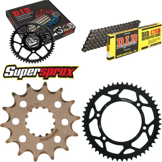 Chain Kit - Steel - for: SUZUKI DR-Z 125 /L 03-14 14-51-134 DID428D Clip