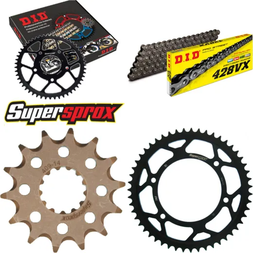 Chain Kit - Steel - for: SUZUKI DR-Z 125 /L 03-14 14-51-134 DID428VX endless