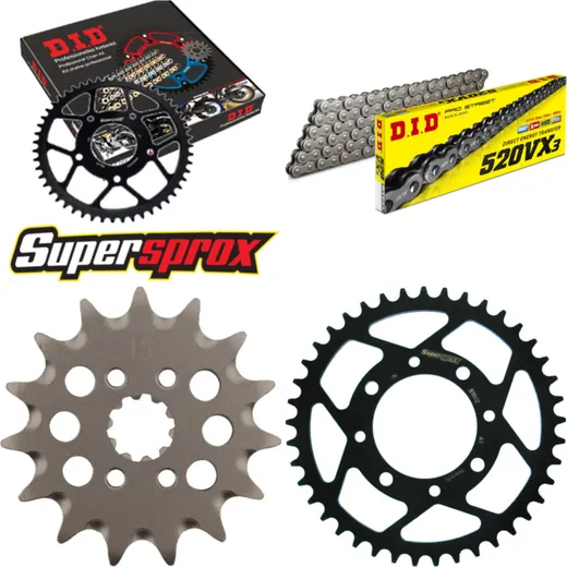 Chain Kit - Steel - for: SUZUKI GT250 /E X7E 79-81 15-41-100 DID520VX3 endless