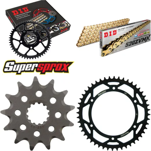 Chain Kit - Steel - for: SUZUKI TS250 X 85-89 13-48-112 DID520ZVM-X(G&G) endless