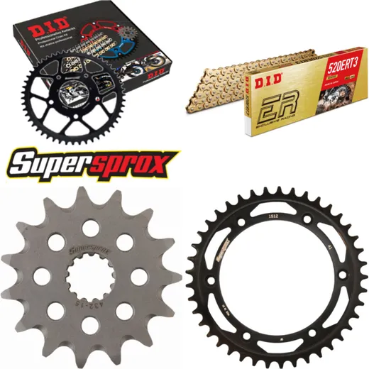 Chain Kit - Steel - for: SUZUKI DR350 SE 94-95 15-41-110 DID520ERT2(G&G) Clip