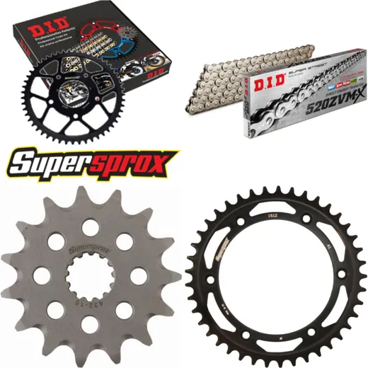 Chain Kit - Steel - for: SUZUKI DR350 SE 94-95 15-41-110 DID520ZVM-X(S&S) endless