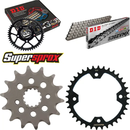 Chain Kit - Steel - for: SUZUKI LT-R 450 Quadracer 06-10 14-36-096 DID520ZVM-X rivet