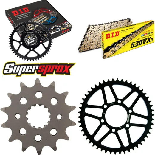 Chain Kit - Steel - for: SUZUKI GS500 E int. Ø76mm 80-81 14-50-108 DID530VX3(G&B) endless