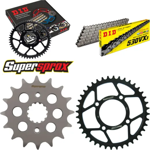 Chain Kit - Steel - for: SUZUKI RG500 Gamma 86-87 16-40-106 DID530VX3 rivet