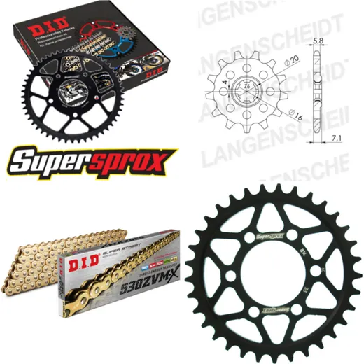 Chain Kit - Steel - for: SUZUKI GT500 76-77 15-33-110 DID530ZVM-X(G&G) endless