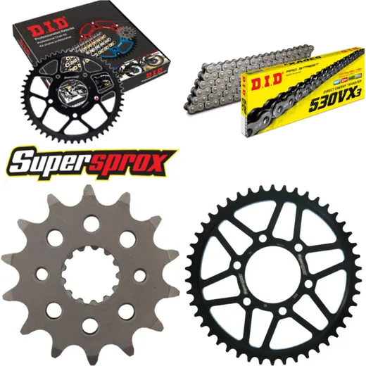 Chain Kit - Steel - for: SUZUKI GSX550 ES/EF 83-87 14-46-112 DID530VX3 endless