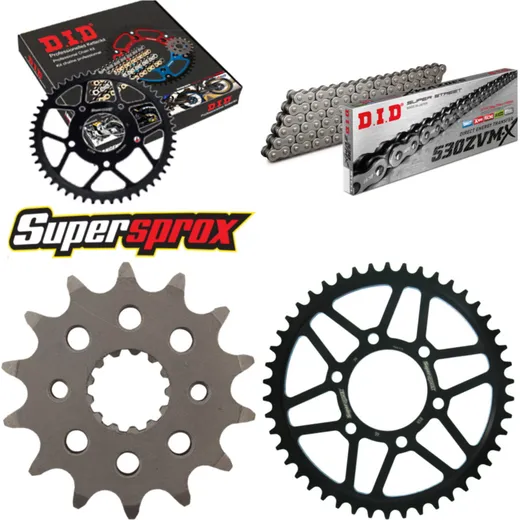 Chain Kit - Steel - for: SUZUKI GSX550 ES/EF 83-87 14-46-112 DID530ZVM-X rivet