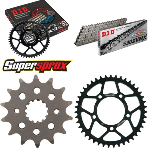 Kettensatz Stahl für: SUZUKI RF600 F /R 93-95 14-43-108 DID530ZVM-X Niet