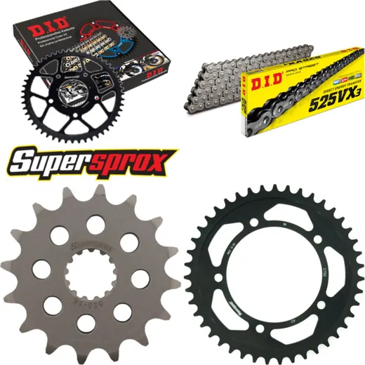 Chain Kit - Steel - for: SUZUKI GSX-R 600 06-07 16-43-114 DID525VX3 rivet