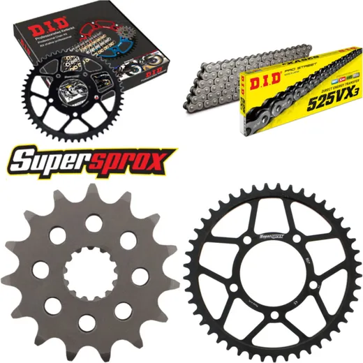 Chain Kit - Steel - for: SUZUKI SV650 SA ABS 07-12 15-45-114 DID525VX3 rivet